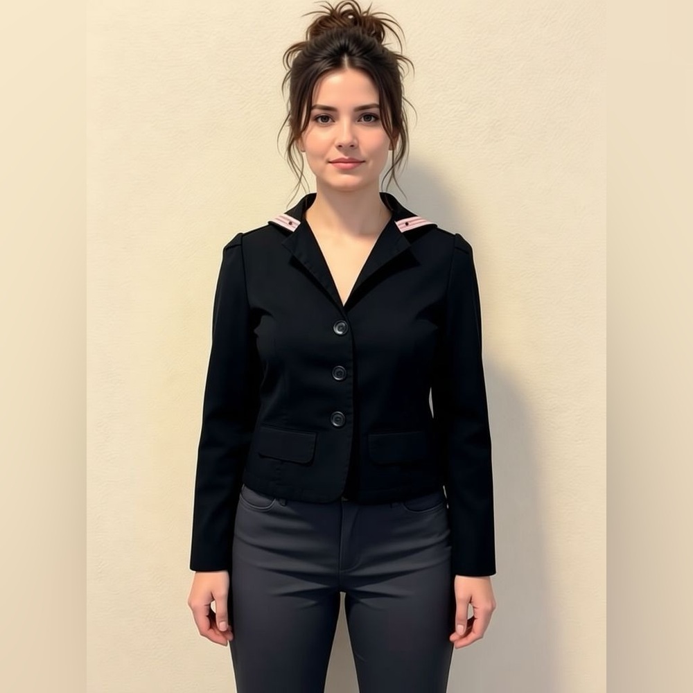 EC Star Black Blazer Jacket Pink Accents Killstar Rockabilly ModCloth HellBunny